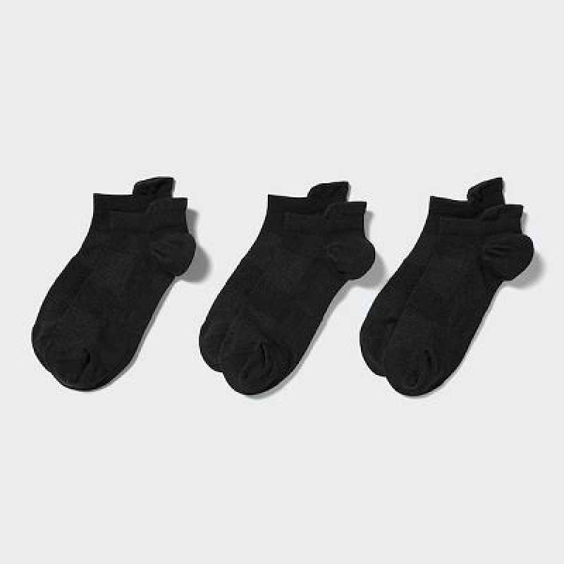 Uniqlo Sport Short (3 Pairs) Sokker Dame Sort | 395847