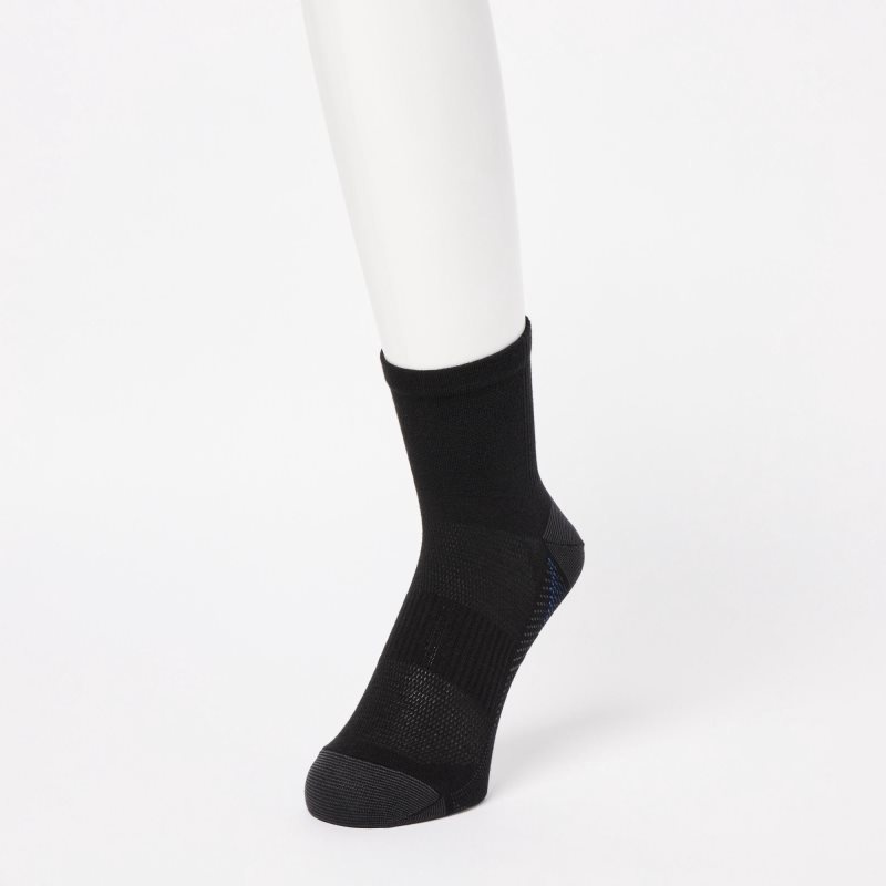 Uniqlo Sports Half Sokker Herre Sort | 629918