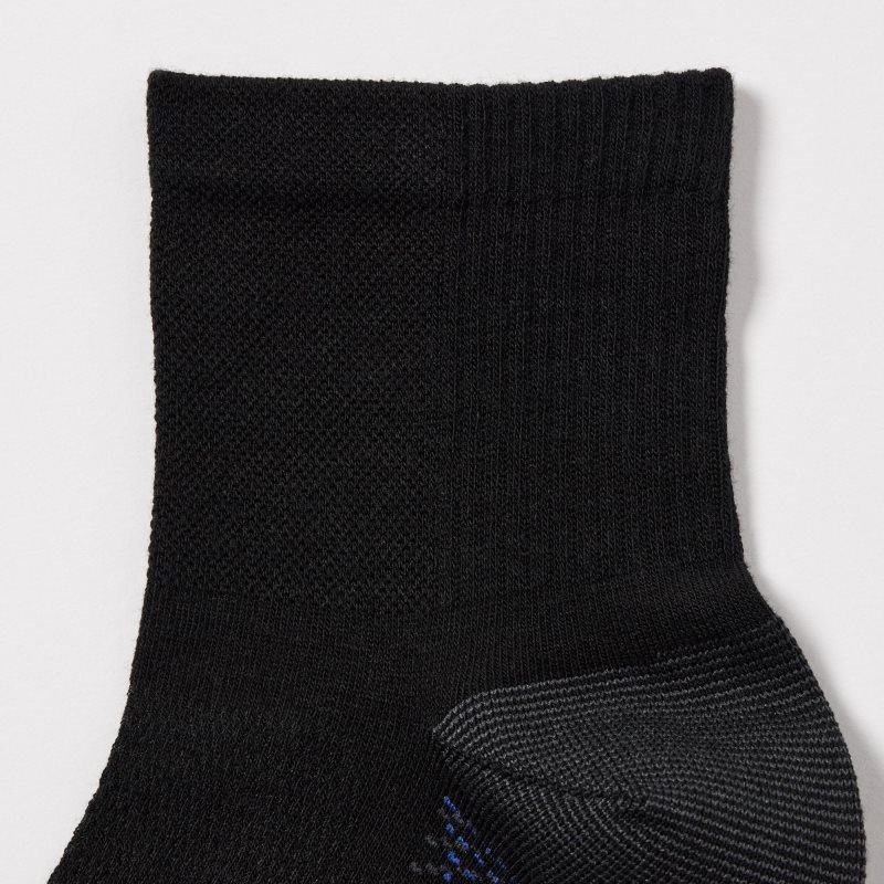 Uniqlo Sports Half Sokker Herre Sort | 629918