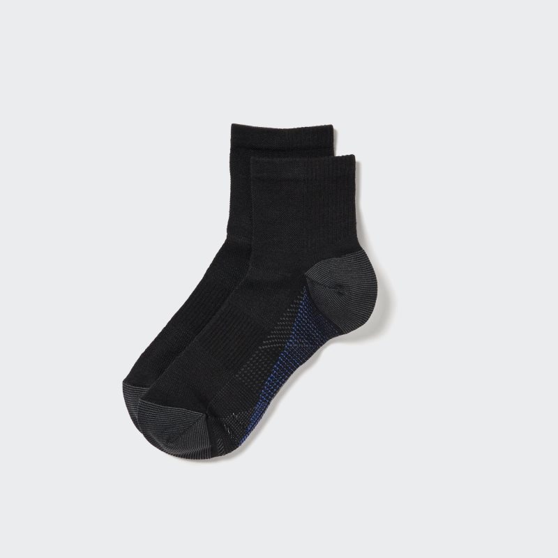 Uniqlo Sports Half Sokker Herre Sort | 629918