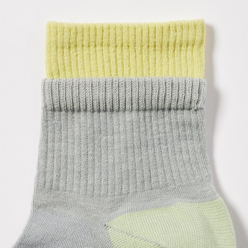 Uniqlo Sports Layered Half Sokker Herre Grå | 8521215