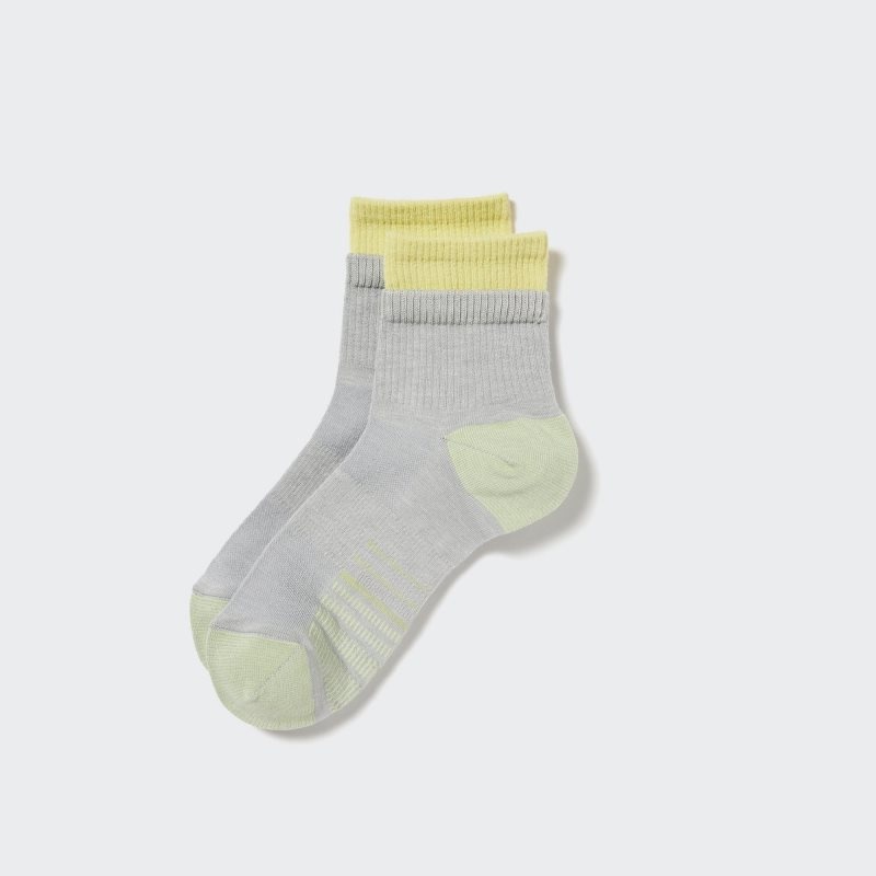 Uniqlo Sports Layered Half Sokker Herre Grå | 8521215