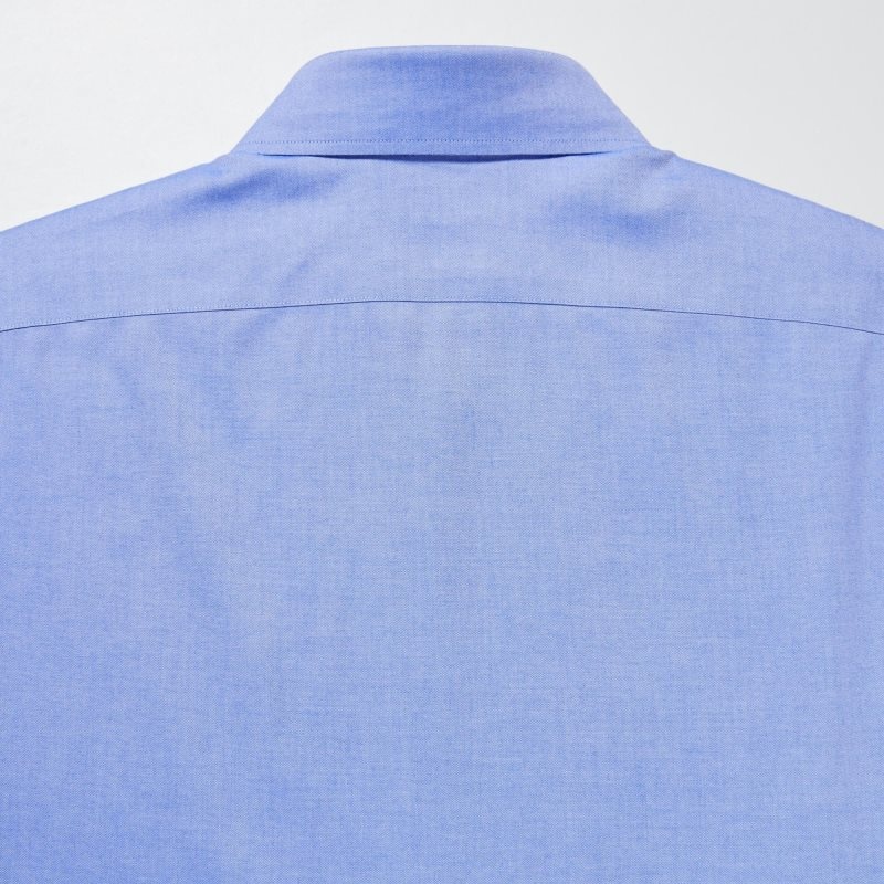 Uniqlo Super Non-iron Slim-fit Long-sleeve Button Down Collar Skjorte Herre Blå | 7611325