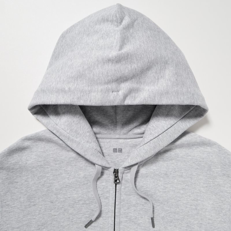 Uniqlo Sweat Full-zip Hættetrøje Herre Grå | 8544560