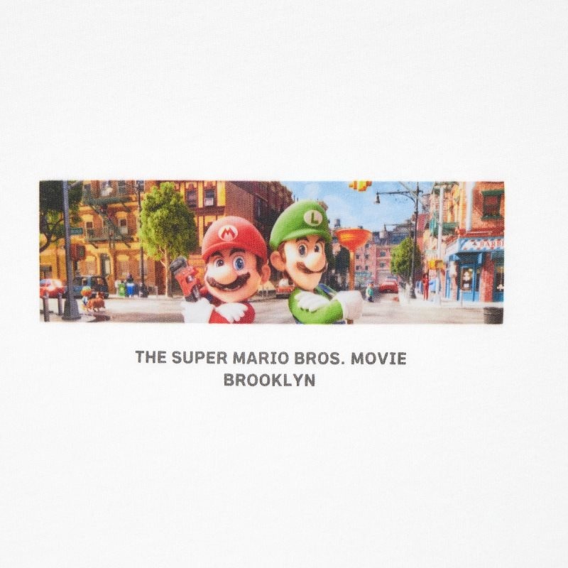 Uniqlo The Super Mario Bros. Movie Ut Short Sleeve Graphic T Shirts Herre Hvide | 9923410