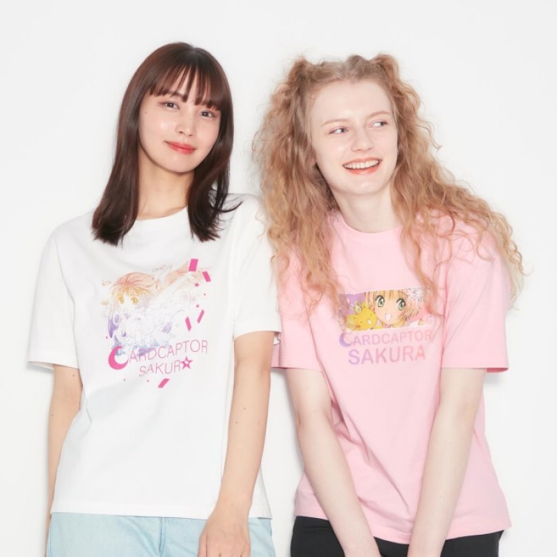 Uniqlo The World of CLAMP UT Short Sleeve T Shirts Dame Hvide | 8383027
