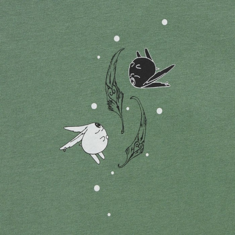Uniqlo The World of CLAMP UT Short Sleeve T Shirts Dame Grøn | 3879242