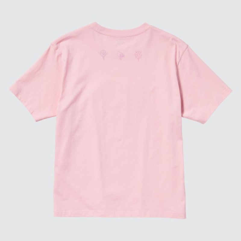 Uniqlo The World of CLAMP UT Short Sleeve T Shirts Dame Lyserød | 1652212
