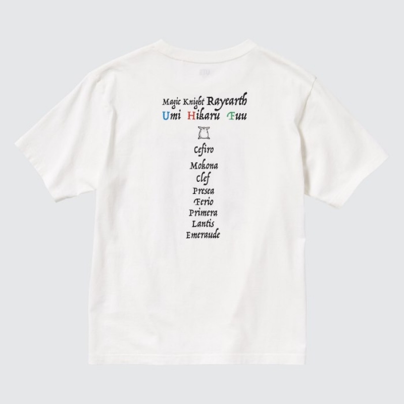 Uniqlo The World of CLAMP UT Short Sleeve T Shirts Dame Hvide | 9961147