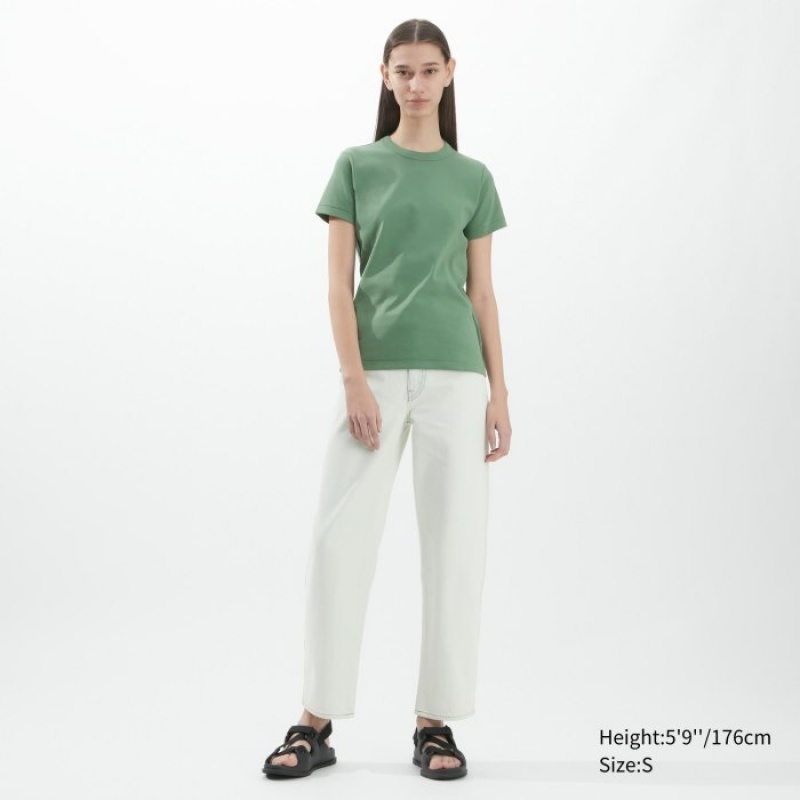 Uniqlo U Crew Neck Short-sleeve T Shirts Dame Lyserød | 2499088