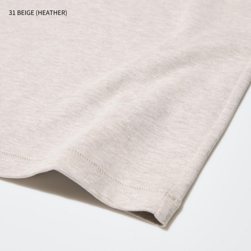 Uniqlo U Crew Neck Short-sleeve T Shirts Dame Lyserød | 2499088
