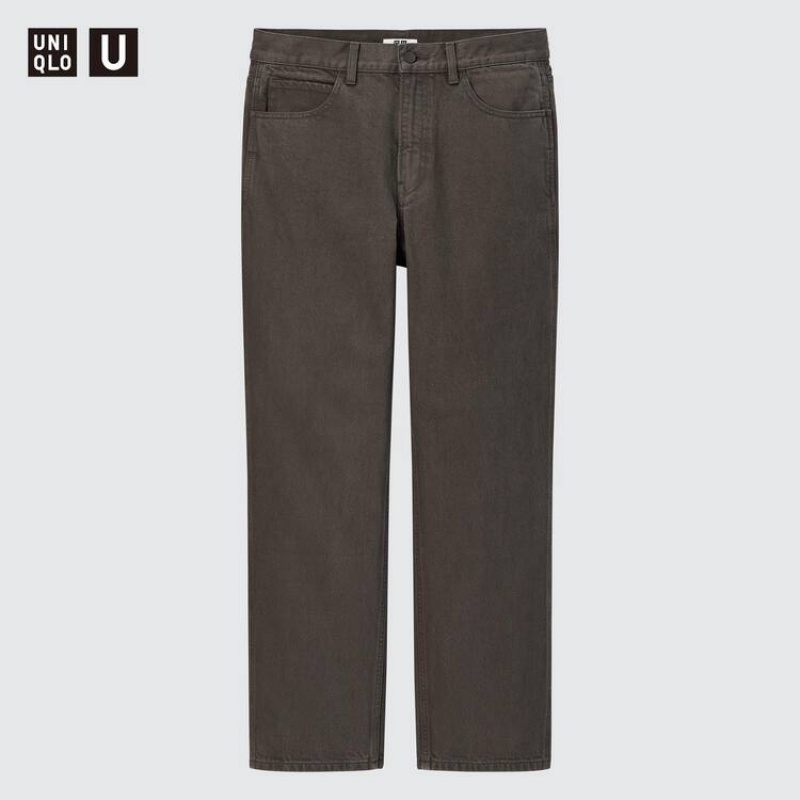 Uniqlo U Regular Fit Jeans Herre Brune | 9387553