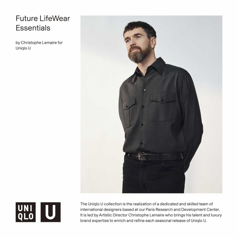 Uniqlo U Zip-up Jakker Herre Sort | 1992156