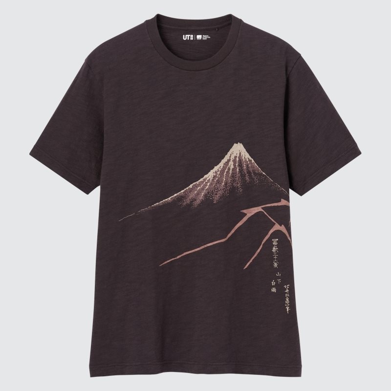 Uniqlo Ukiyo-e Ut Short-sleeve Graphic T Shirts Herre Chokolade | 7321172