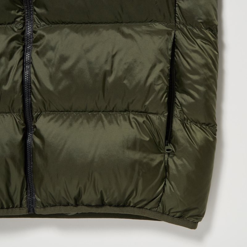 Uniqlo Ultra Light Down Color Block Vest Herre Brune | 8035259