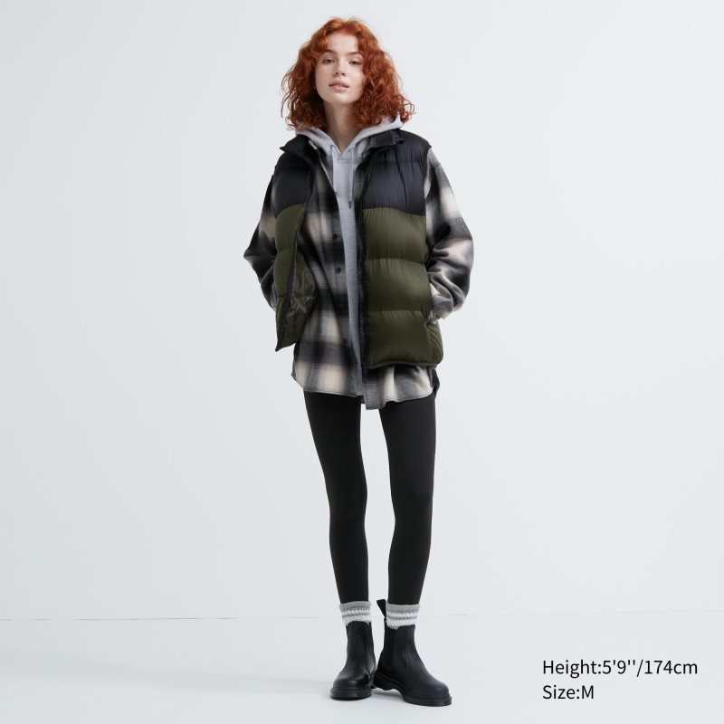 Uniqlo Ultra Light Down Color Block Vest Herre Brune | 8035259