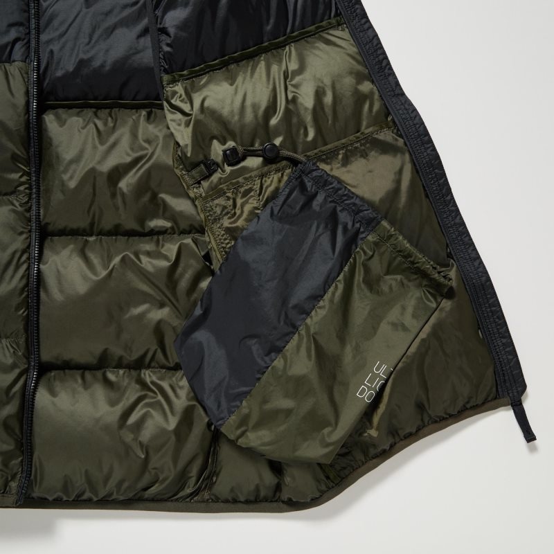 Uniqlo Ultra Light Down Color Block Vest Herre Brune | 8035259