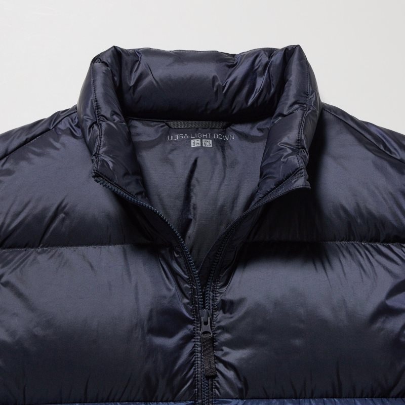 Uniqlo Ultra Light Down Wide Quilt Color Block Vest Herre Brune | 5378670