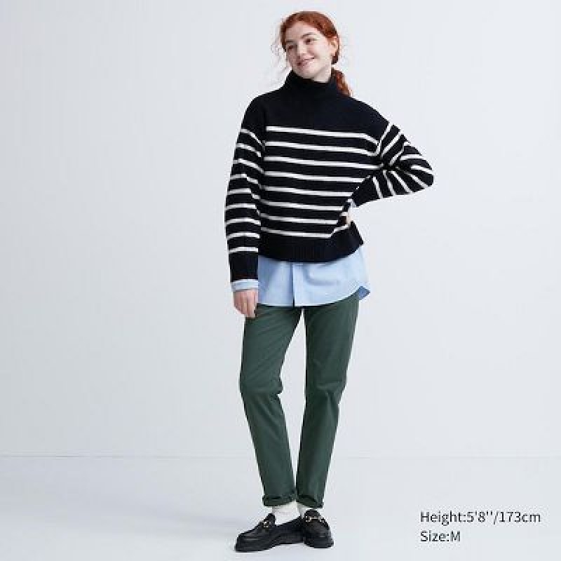Uniqlo Ultra Stretch Color Jeans Dame Sort | 1878437