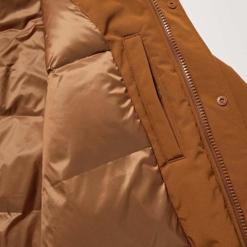 Uniqlo Ultra Warm Hybrid Down Frakker Herre Sort | 9750495