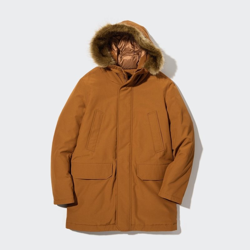Uniqlo Ultra Warm Hybrid Down Frakker Herre Sort | 9750495