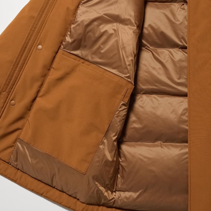 Uniqlo Ultra Warm Hybrid Down Frakker Herre Sort | 9750495