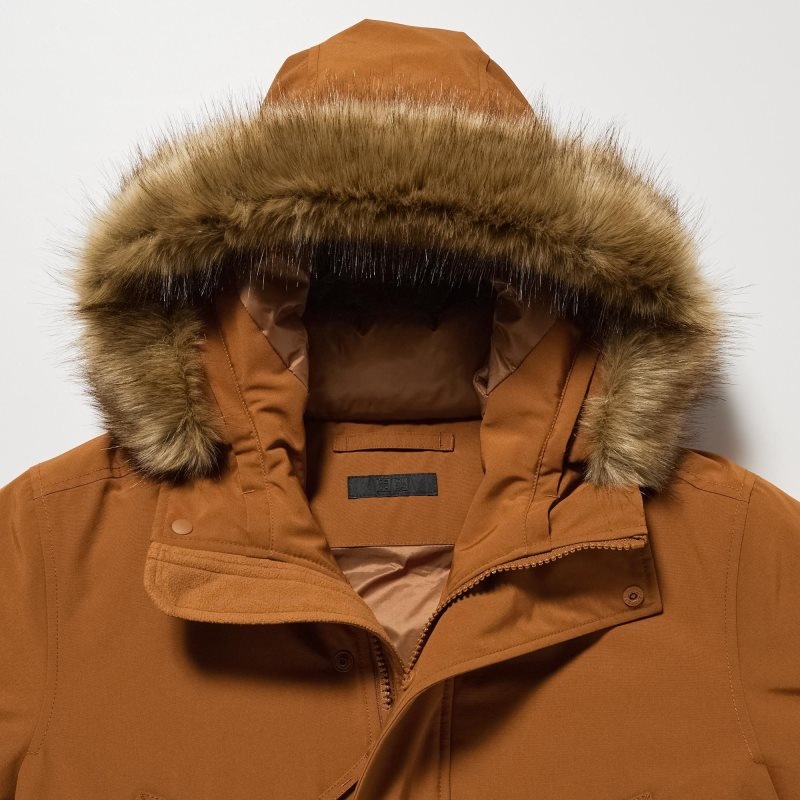 Uniqlo Ultra Warm Hybrid Down Frakker Herre Sort | 9750495