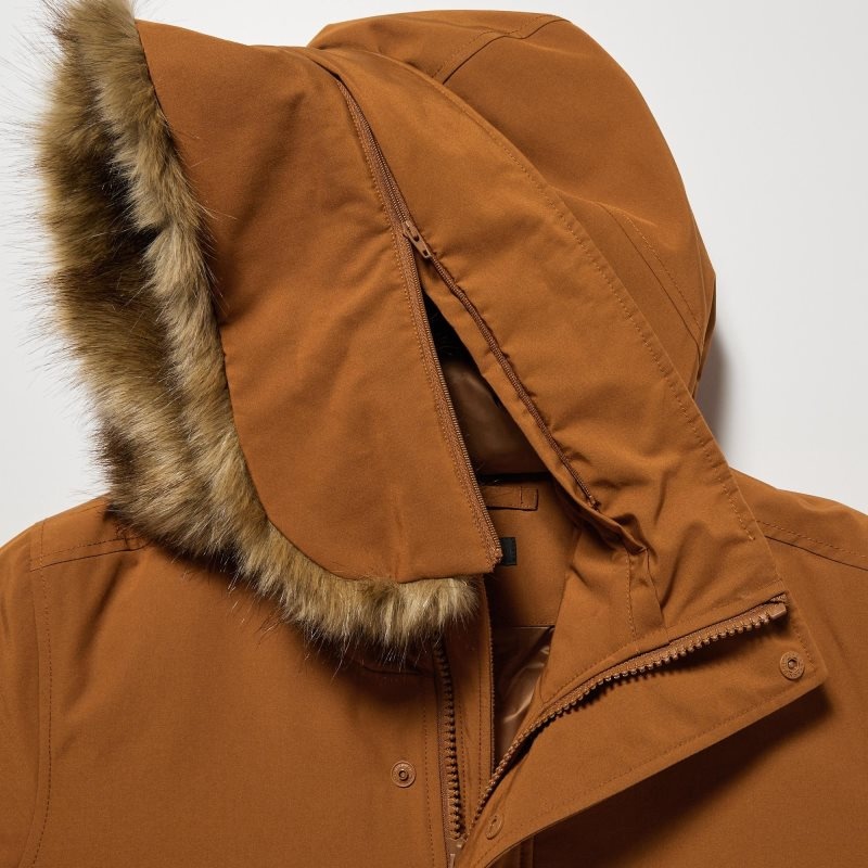 Uniqlo Ultra Warm Hybrid Down Frakker Herre Sort | 9750495
