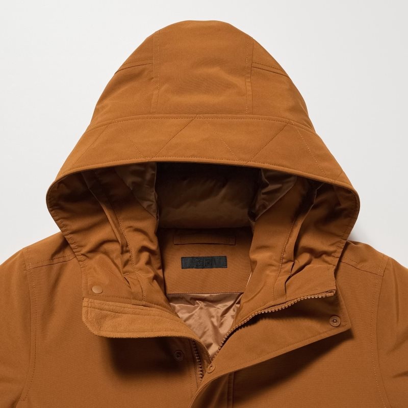 Uniqlo Ultra Warm Hybrid Down Frakker Herre Sort | 9750495