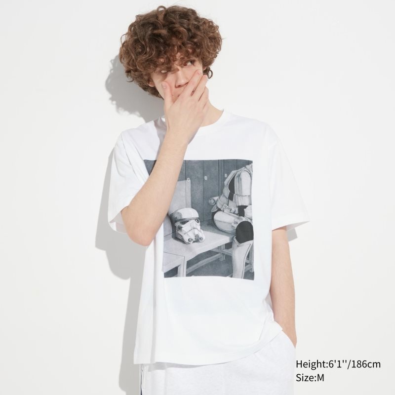Uniqlo Utgp2023: Magic For All Ut Short-sleeve Graphic Jim Chen-hsiang Hu T Shirts Herre Hvide | 1377407