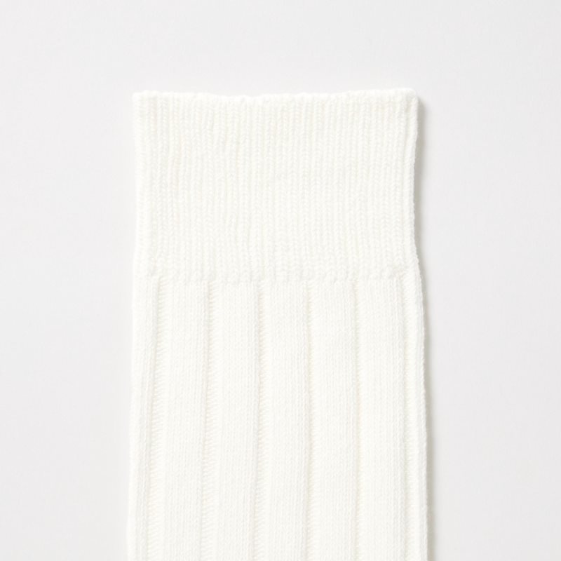 Uniqlo Wide-ribbed Sokker Herre Hvide | 1594653