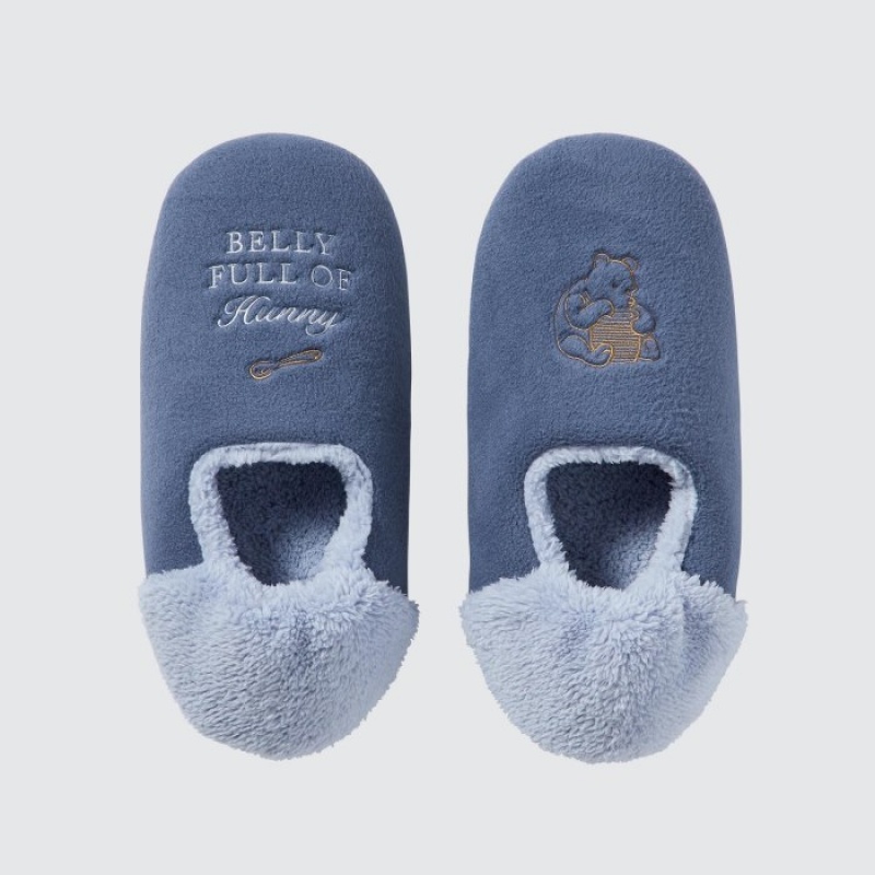 Uniqlo Winnie the Pooh Collection Tøfler Dame Blå | 2297416