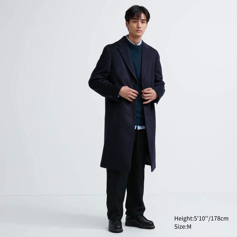 Uniqlo Wool Cashmere Chesterfield Frakker Herre Brune | 1809599