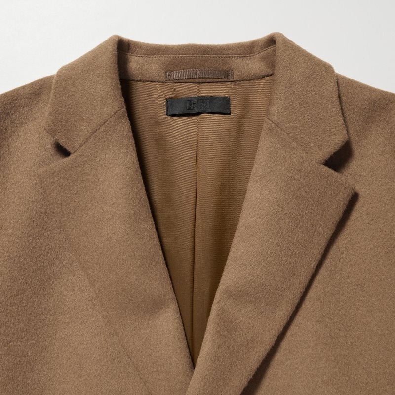 Uniqlo Wool Cashmere Chesterfield Frakker Herre Brune | 1809599