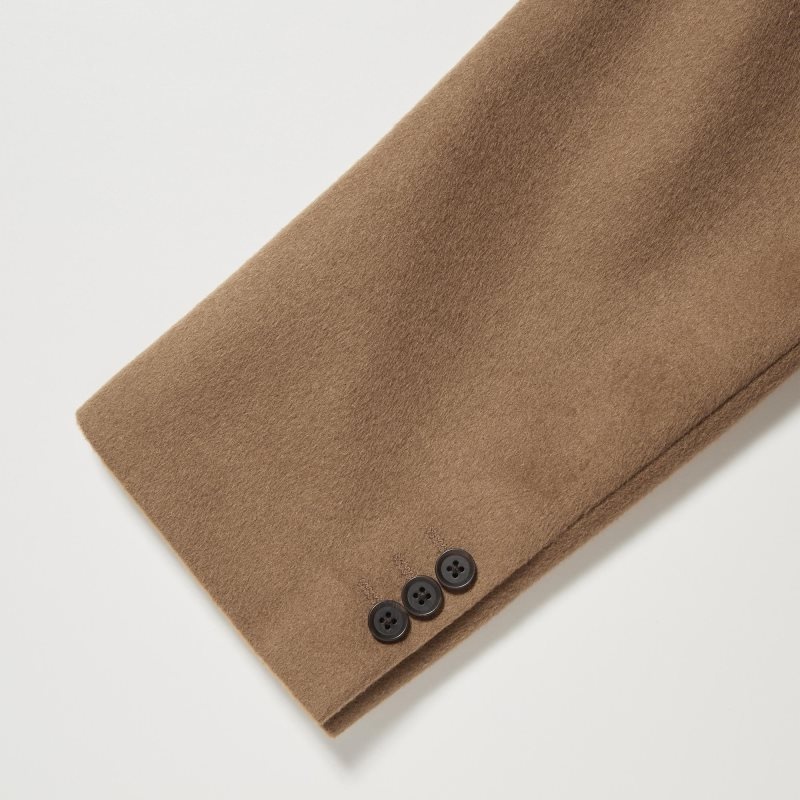 Uniqlo Wool Cashmere Chesterfield Frakker Herre Brune | 1809599